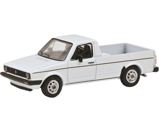 Volkswagen Caddy ホワイト フラットベッド / Schuco 1/64 ミニカー