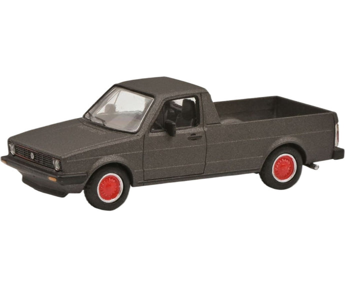 Volkswagen Caddy アンスラサイト フラットベッド / Schuco 1/64 ミニカー