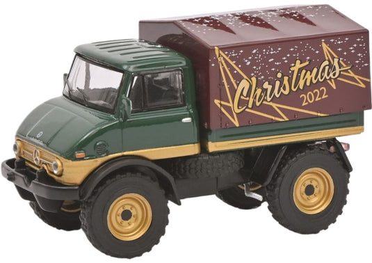 クリスマス Unimog U406 / Schuco 1/64 ミニカー