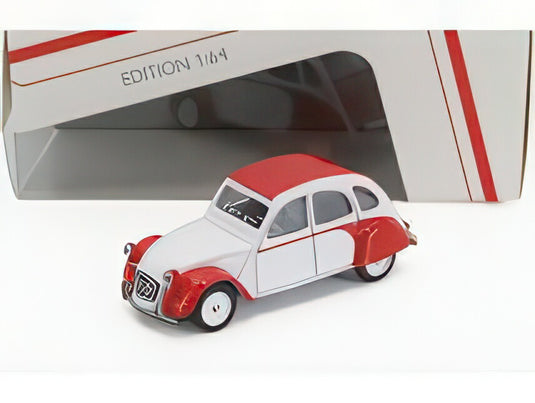 CITROEN 2CV 1976 ホワイト レッド/ Schuco 1/64 ミニカー