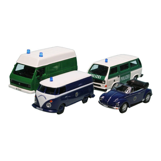 VWフォルクスワーゲン Polizei Berlin セット / Schuco 1/87 ミニカー