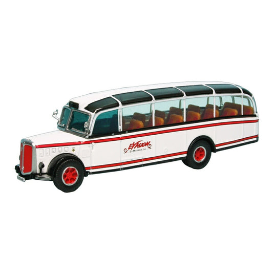Saurerザウラー L4C Alpenwagen IIIa Evasion St. Maurice S.A. ホワイト / Schuco 1/87 ミニカー