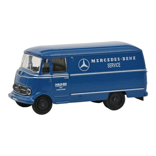 メルセデス・ベンツ L319 パネルバン ブルー / Schuco 1/87 ミニカー トラック模型