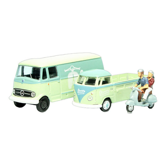 Vespaベスパ Garage ガレージセット / Schuco 1/87 ミニカー