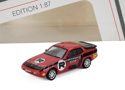 PORSCHE 924 クーペ ONS コースセキュリティ 1984 レッド / Schuco 1/87 ミニカー