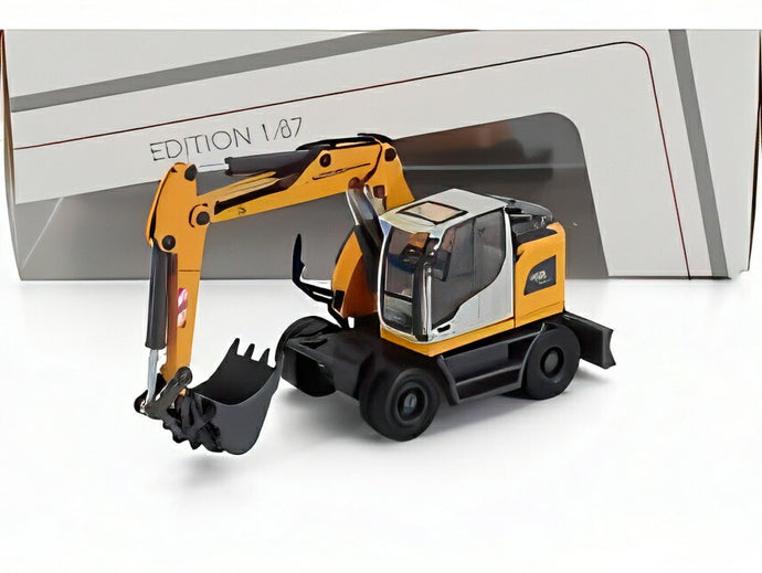 LIEBHERR A918 ホイール式油圧ショベル イエロー ホワイト ブラック/ Schuco 1/87 ミニカー