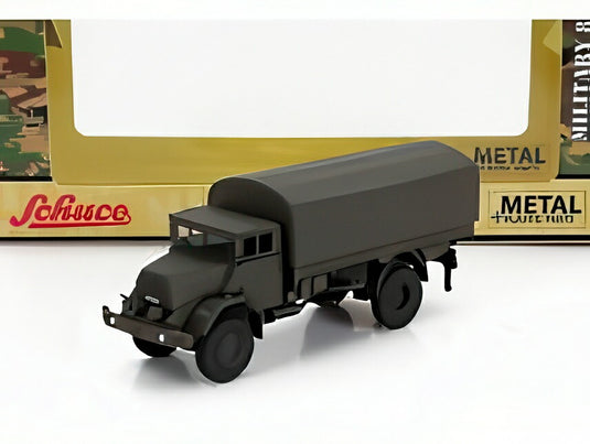 MAN 630 ドイツ陸軍トラック 1958 ミリタリーグリーン/ Schuco 1/87 ミニカー