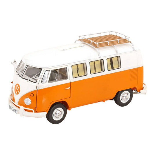 VW T1 キャンピングバス オレンジ ホワイト / Schuco 1/18 ミニカー