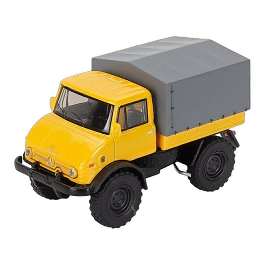 Mercedes Benzメルセデスベンツ Unimogウニモグ U406 トラック 1966 イエロー/グレー / Schuco 1/64 ミニカー トラック模型