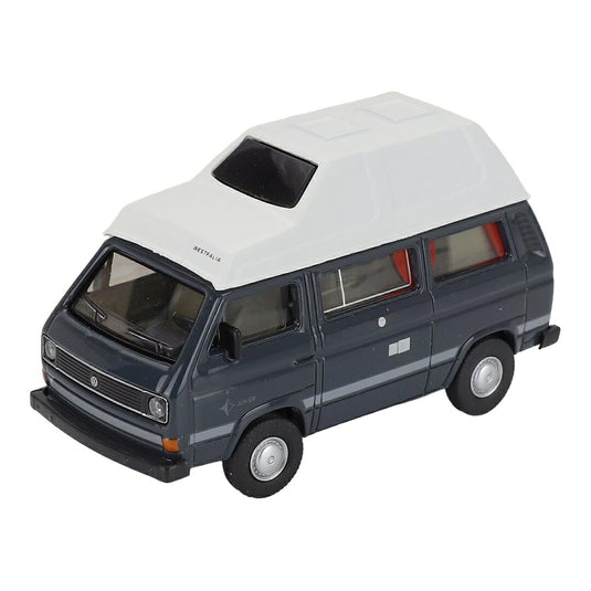VWフォルクスワーゲン T3 ミニバス キャンパー 1983 グレー ホワイト / Schuco 1/64 ミニカー
