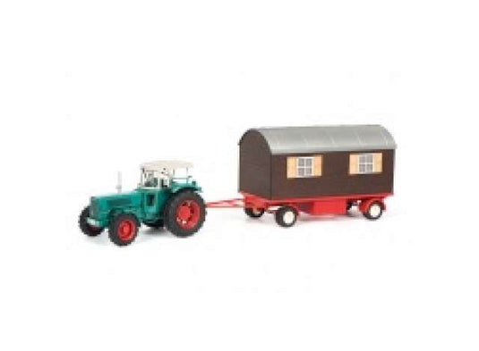 Hanomag Robust トレーラー付き ブルーグリーン/Schuco 1/32ミニカー