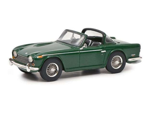 Triumph TR5 クローズド サレートップ レジンシリーズ ブリティッシュレーシンググリーン/Schuco 1/43ミニカー 500台限定