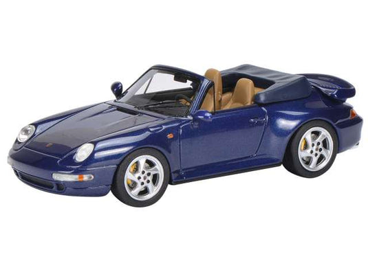 Porsche 911 (993) ターボ カブリオ ブルー/Schuco 1/43ミニカー