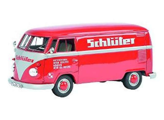 フォルクスワーゲン T1b シュルター レッド 働く車 ミニカー ワーゲン / Schuco 1/32 農機