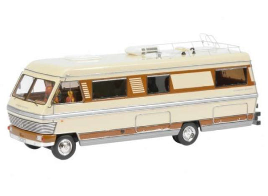 ハイマーモービル 900 キャンピングカー ベージュ/ブラウン 働く車 ミニカー / Schuco 1/43 ミニカー