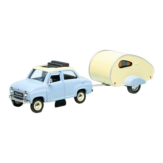 Goggomobilゴッゴモビル 250 with キャンピングトレーラー 500台限定 / Schuco 1/43 ミニカー