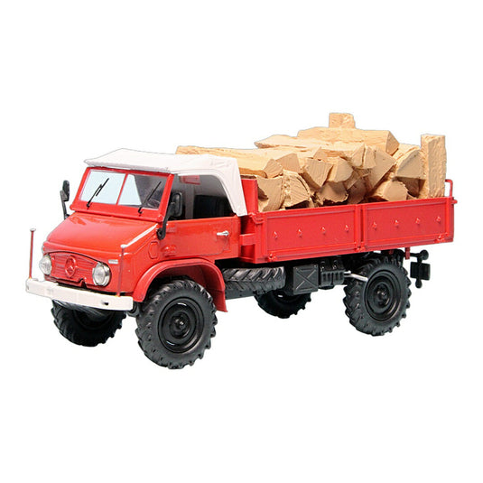Mercedes Benzメルセデスベンツ Unimog U 404S プラットフォーム レッド 3台限定 / Schuco 1/43 ミニカー