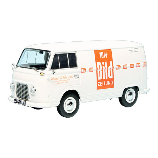 Fordフォード Taunus Transit FK 1000 Van Schwarz & Sohn Bild Zeitung ホワイト 3台限定 / Schuco 1/43 ミニ