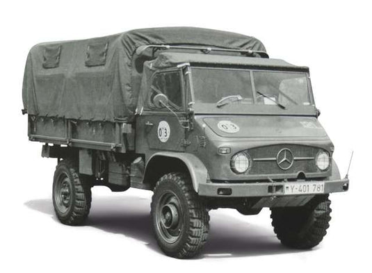 Unimog 404 S ピックアップ 幌付き 軍用/Schuco 1/35ミニカー 500台限定