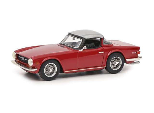 Triumph TR6 クローズド サレートップ レジンシリーズ レッド/Schuco 1/43ミニカー 500台限定