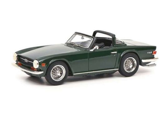 Triumph TR6 オープン サレートップ レジンシリーズ ブリティッシュレーシンググリーン/Schuco 1/43ミニカー 500台限定