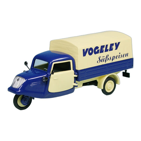 Tempoテンポ Hanseat Dreirad プラットフォーム/ターポリン Vogeley Suessspeisen 500台限定 / Schuco 1/43 ミニカー