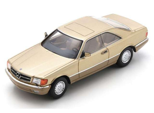 1989 メルセデスベンツ 560 SEC ゴールド/ブラウン Mercedes 560SEC / Schuco 1/43 ミニカー