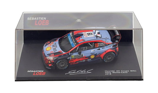 【予約】 Hyundaiヒョンデ i20 Coupe WRC #19 Rally Monte-Carlo 2019 Sebastien Loeb/Daniel Elena Seba / EDICOLA 1/43 ミニカー