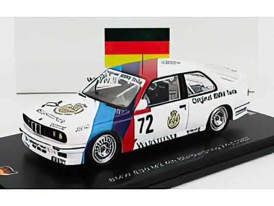 BMW  3SERIES M3 (E30) TEAM BMW MOTORSPORT N 72 24h NURBURGRING 1987 DIETER QUESTER  MARKUS OESTREICH  WINFRIED VOGT  WHITE BLUE RED/Spark 1/43ミニカー