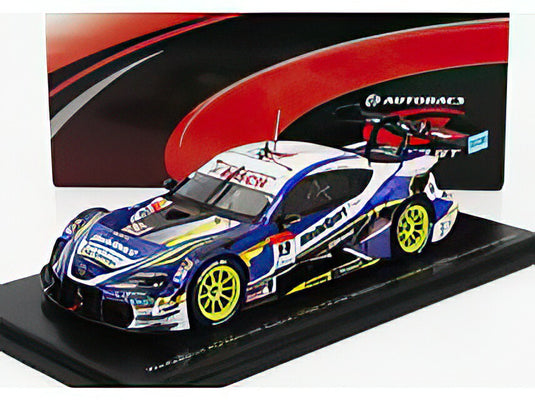 TOYOTA  SUPRA GR TESM WEDSSPORT BANDOH N 19 GT500 CLASS SUPER GT 2021 YUJI KUNIMOTO  RITOMO MIYATA  BLUE WHITE YELLOW/Spark 1/43ミニカー