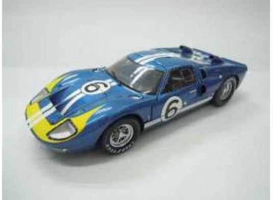 1966 Ford GT40 MKII #6 マリオ・アンドレッティ ルシアン・ビアンキ チームホルマンムーディ ブルーホワイト/Shelby 1/18ミニカー