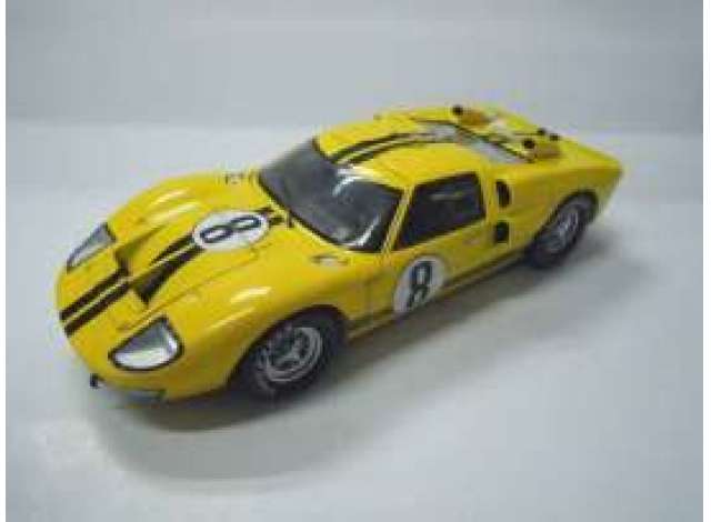 1966 Ford GT40 MKIV #8 ジョン・ホイットモア フランク・ガードナー チームホルマンムーディ イエローブラック/Shelby 1/18ミニカー