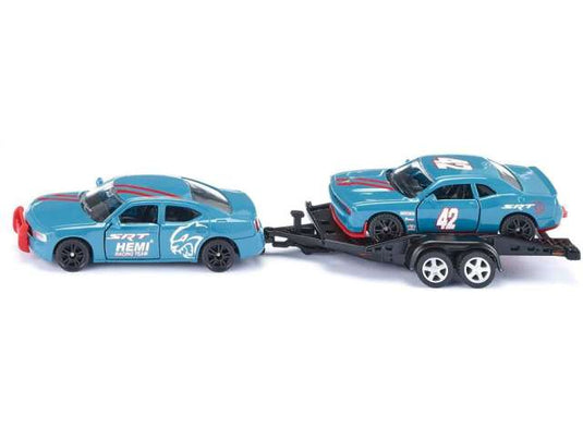 Dodge チャージャー Dodge チャレンジャーSRT レーシング付き ブルー/Siku 1/55ミニカー