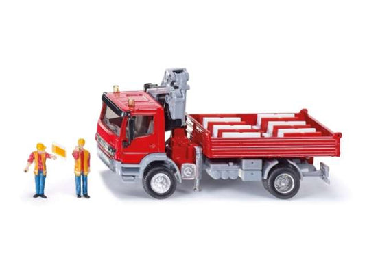 Mercedes-Benz Atego クレーン付き レッド/Siku 1/50建機 模型