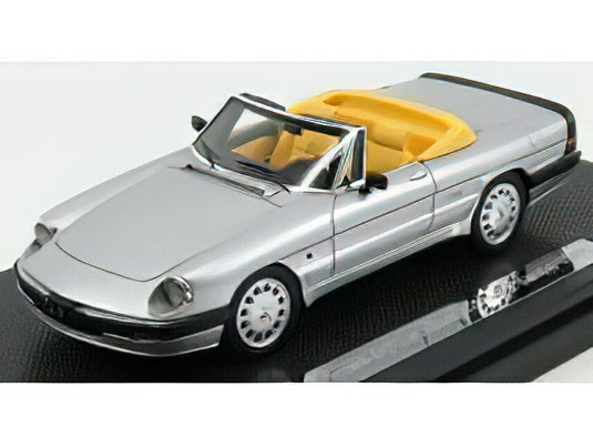 ALFA ROMEO - SPIDER QUADRIFOGLIO VERDE OPEN 1986 - 3? SERIE AEREODINAMICA - SILVER/SILAS 1/43ミニカー
