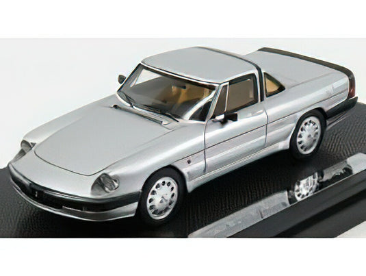 ALFA ROMEO - SPIDER QUADRIFOGLIO VERDE HARD-TOP 1986 - 3? SERIE AEREODINAMICA - SILVER/SILAS 1/43ミニカー