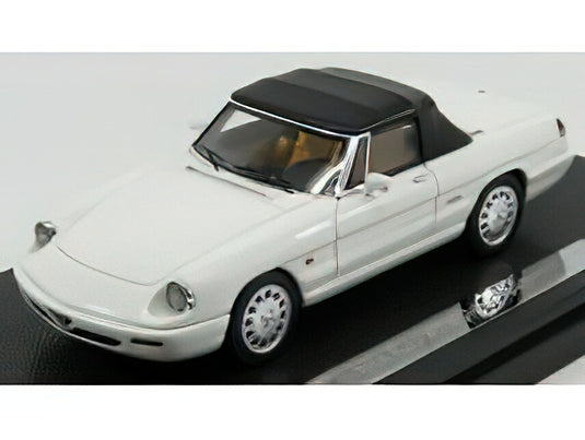 ALFA ROMEO - SPIDER CLOSED 1990 4? ED ULTIMA SERIE - THE LAST - BIANCO FREDDO - WHITE/SILAS 1/43ミニカー