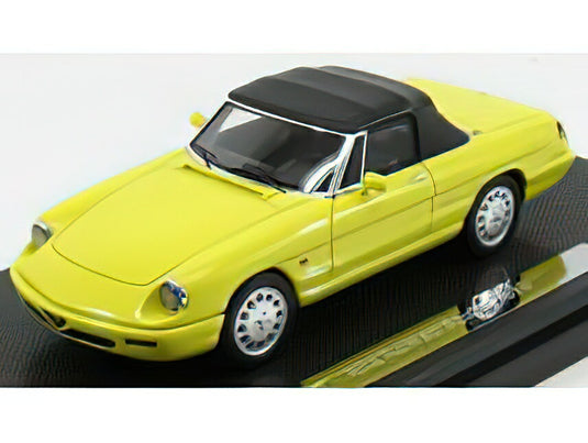 ALFA ROMEO - SPIDER CLOSED 1990 4? ED ULTIMA SERIE - THE LAST - GIALLO GINESTRA - YELLOW/SILAS 1/43ミニカー