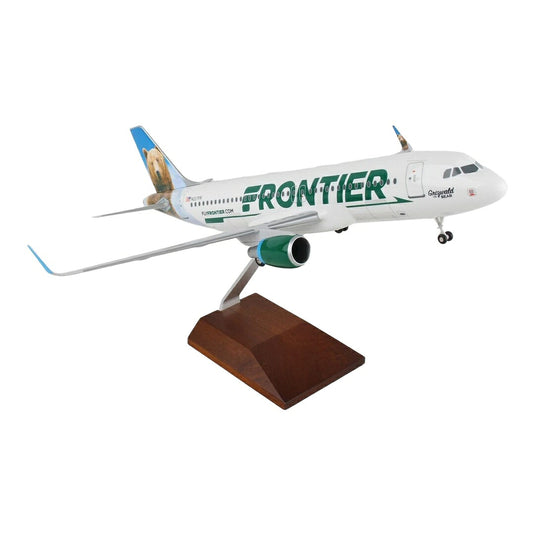 フロンティア航空 Frontier Airlines エアバス A320 Grizwald the Bear / Skymarks 1/100 飛行機模型 旅客機