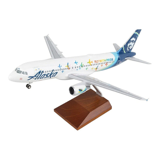 アラスカ航空 Alaska Airlines エアバス A320 「Fly with Pride」特別塗装 N854VA / Skymarks 1/100 飛行機模型 旅客機