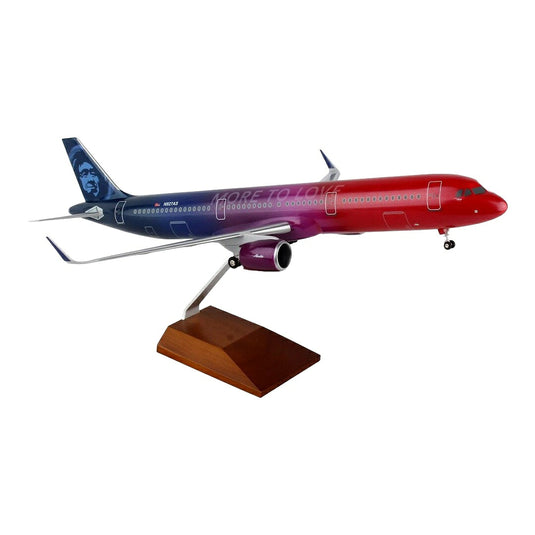 アラスカ航空 Alaska Airlines エアバス A321neo 「More to Love」特別塗装 N927AS / Skymarks 1/100 飛行機模型 旅客機