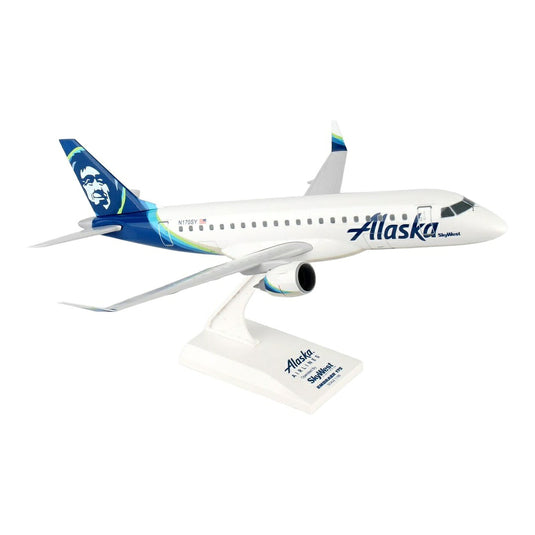 アラスカ航空 Alaska Airlines スカイウェスト SkyWest エンブラエル ERJ-175 N170SY / Skymarks 1/100 飛行機模型 旅客機