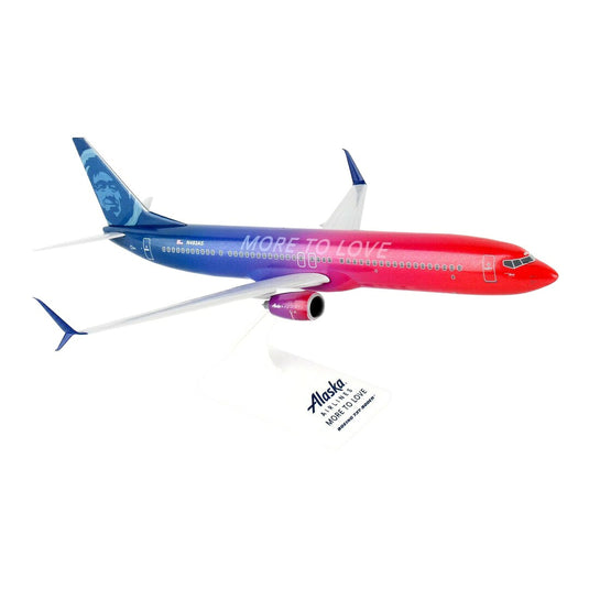 アラスカ航空 Alaska Airlines ボーイング 737-900ER N493AS 「MORE TO LOVE」特別塗装 / Skymarks 1/130 飛行機模型 旅客機