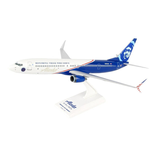 アラスカ航空 Alaska Airlines ボーイング 737-900 N265AK 「Honoring Those Who Serve」特別塗装 / Skymarks 1/130 飛行機模型 旅客機