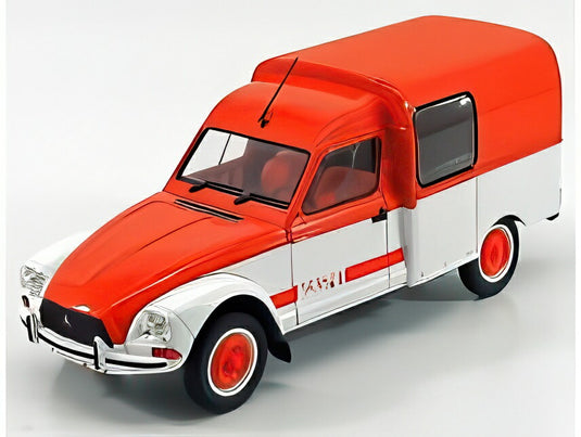 CITROEN アカディアーヌ バン アカスポット 1984 オレンジホワイト/ SOLIDO 1/18 ミニカー