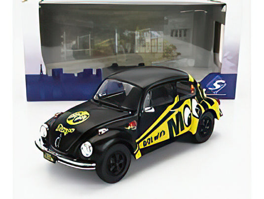 VOLKSWAGEN BEETLE 1303 MOONEYES 1974 BLACK YELLOW/SOLIDO 1/18ミニカー