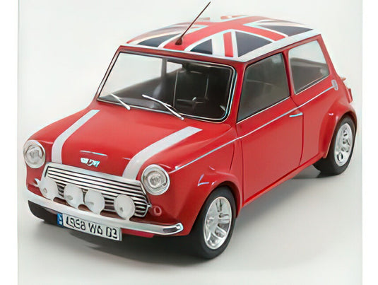 MINI  COOPER 1.3i SPORT PACK WITH UK ENGLISH FLAG 1997  RED WHITE BLUE/SOLIDO 1/18ミニカー