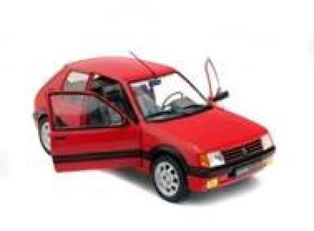 Peugeot 205 GTI 1.9L MK 1 1988 レッドヴァレルンガ/ SOLIDO 1/18 ミニカー