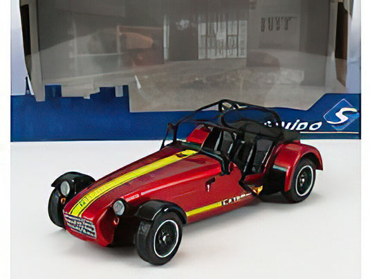 Caterham Seven 275 2014 アカデミーレッド イエロー/ SOLIDO 1/18 ミニカー