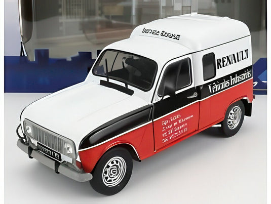 RENAULT R4 F4 バン RENAULT サービス 産業車両 1988 ホワイト ブルー レッド/ SOLIDO 1/18 ミニカー